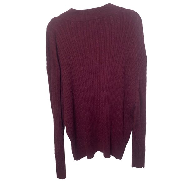 Vtg Pendleton Pima Coton Sweater Mens XL Pullover Fisherman Cable Knit‎ - Picture 4 of 10